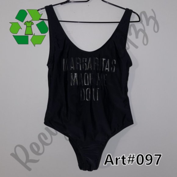 Dippin Daisy's Black one piece swimsuit Margaritas Large *097 11 - Picture 1 of 2
